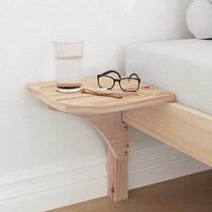 Bed Frame Solid Pine Wood Length Brown