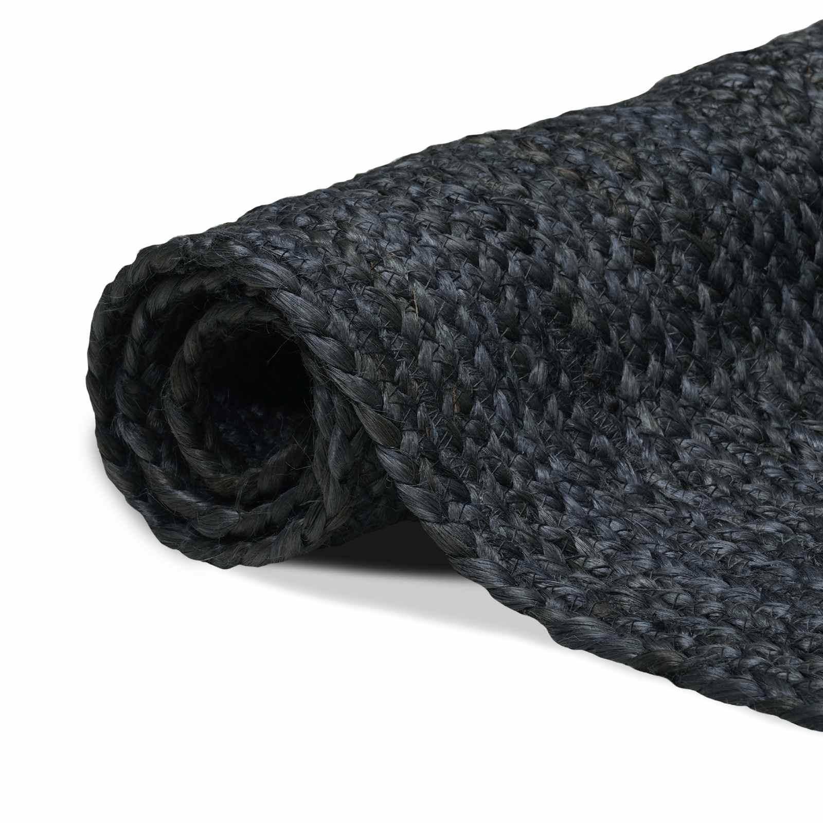 vidaXL Area Rug Dark Grey 60 x 300 cm Jute 2