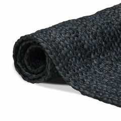 Area Rug Jute Dark Grey Width 60 cm 300 cm