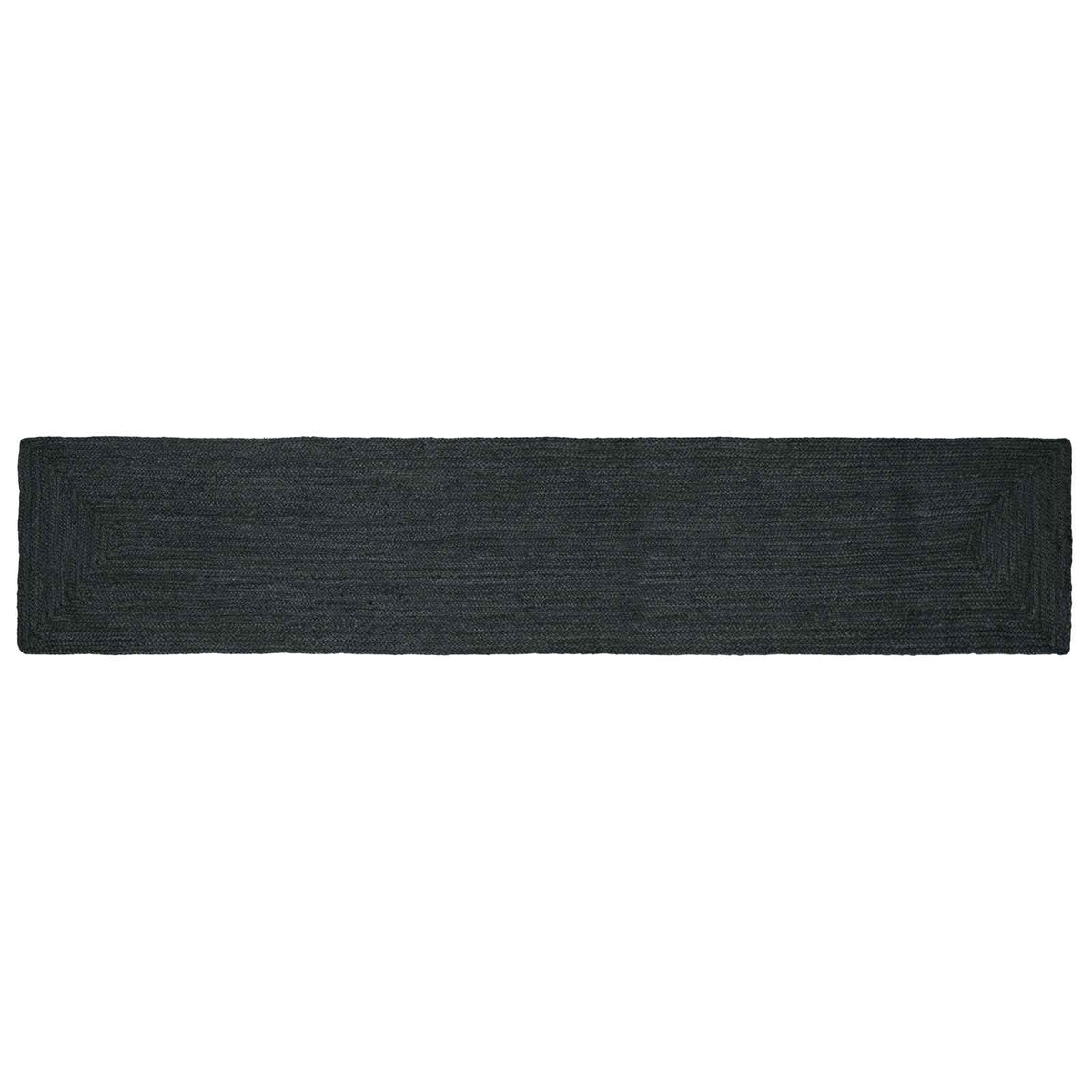 Area Rug Jute Dark Grey Width 60 cm 400 cm