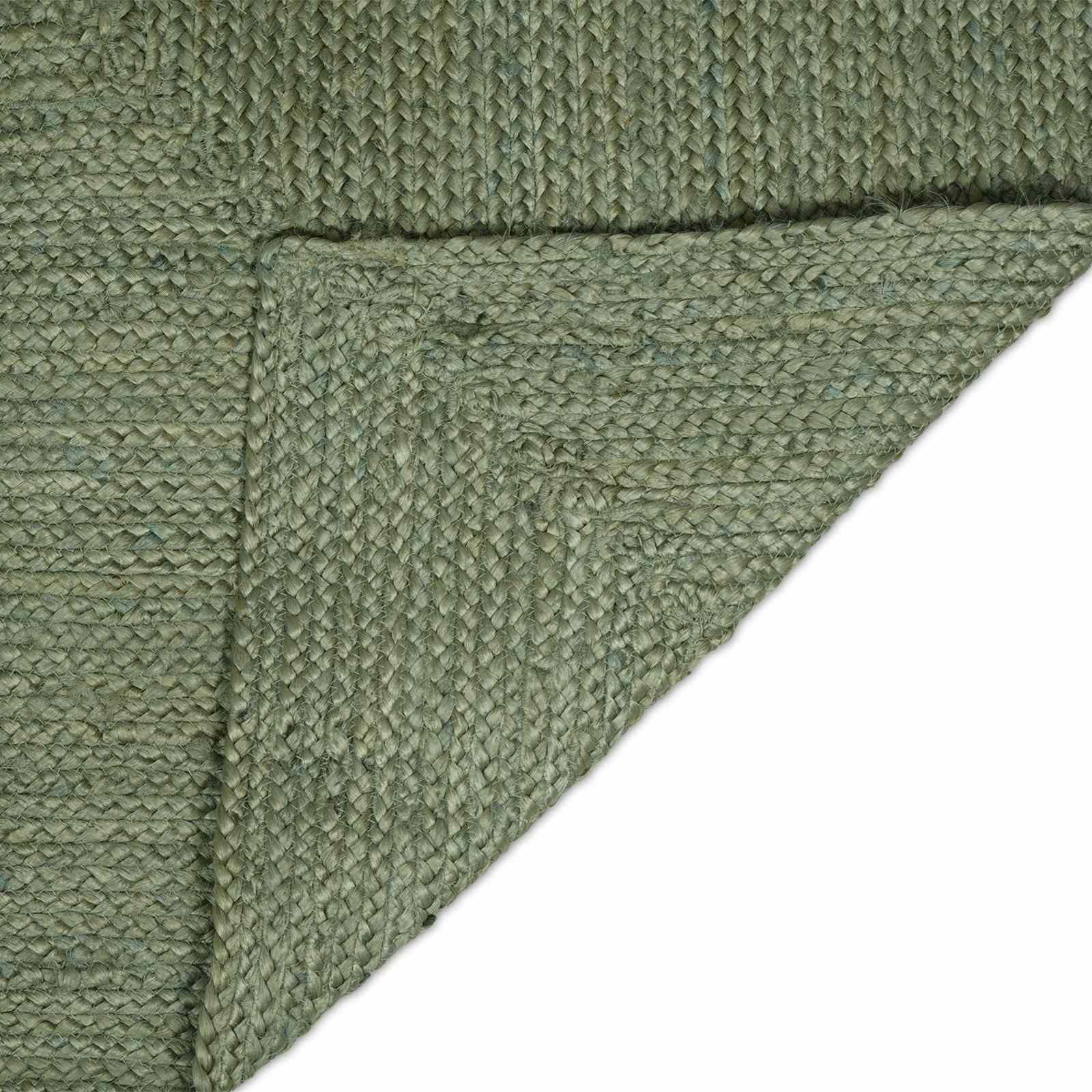 vidaXL Area Rug Olive Green 60 x 110 cm Jute 3