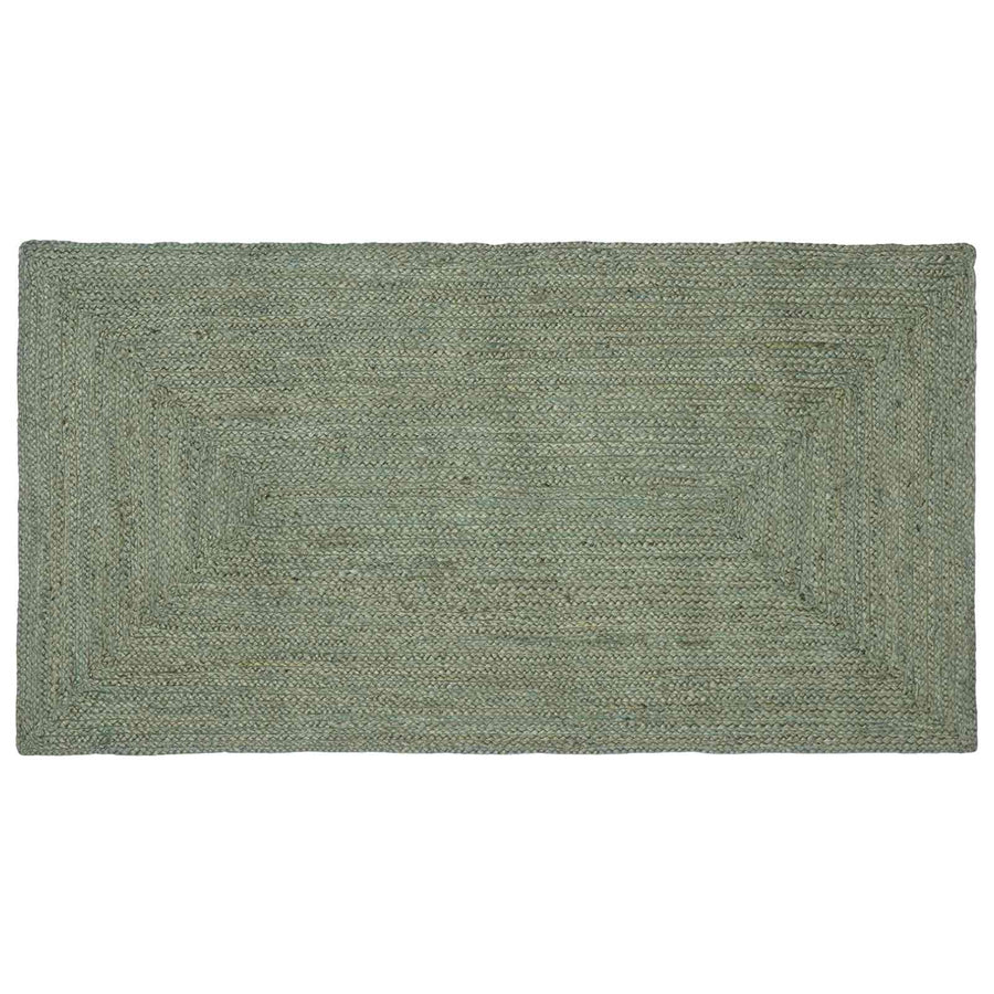 vidaXL Area Rug Olive Green 60 x 110 cm Jute 1