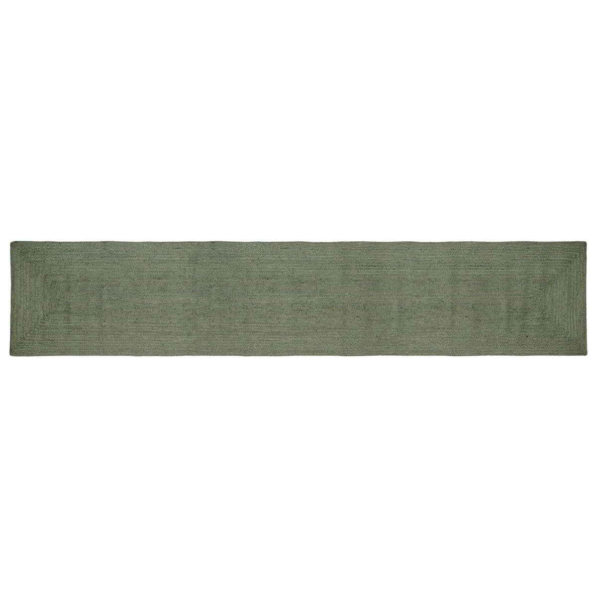 Area Rug Jute Olive Green