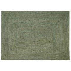 Area Rug Jute Olive Green