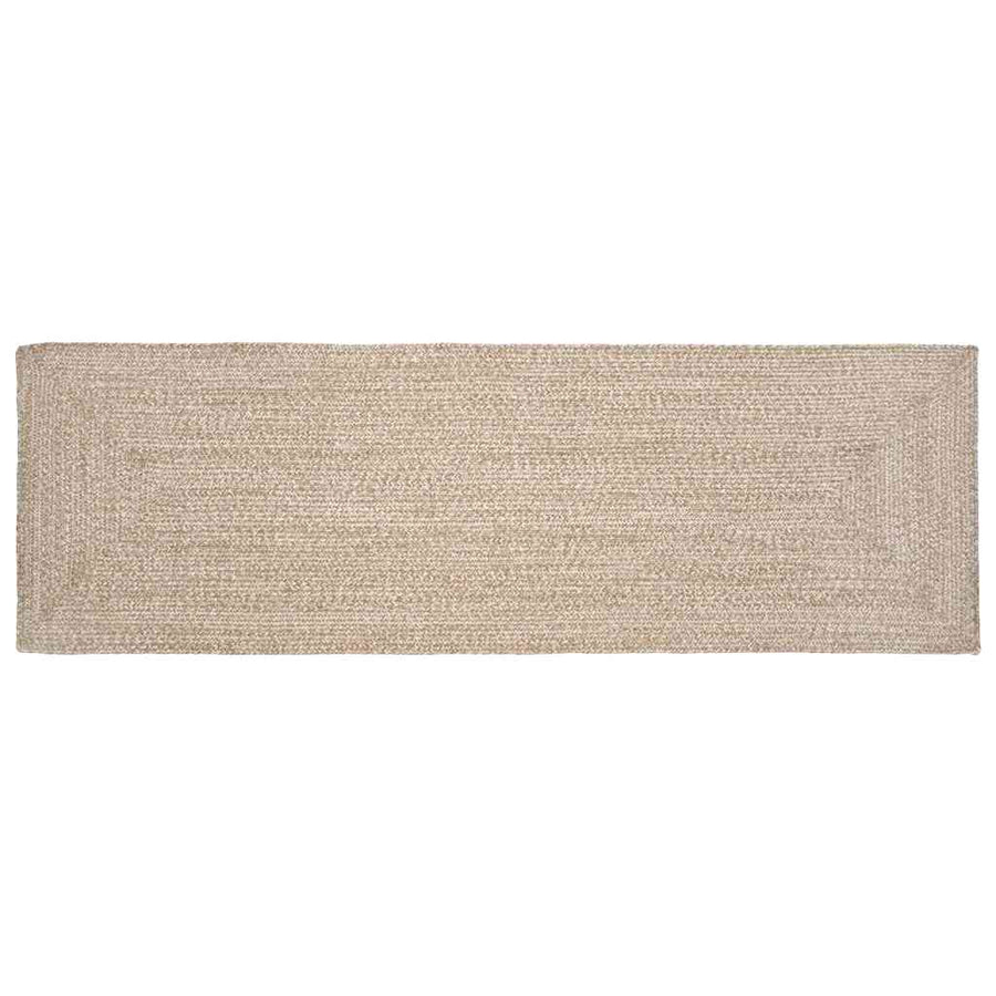vidaXL Area Rug Natural and White 80 x 250 cm Jute 1
