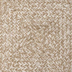 vidaXL Area Rug Natural and White 120 x 170 cm Jute 4