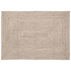 vidaXL Area Rug Natural and White 120 x 170 cm Jute 1