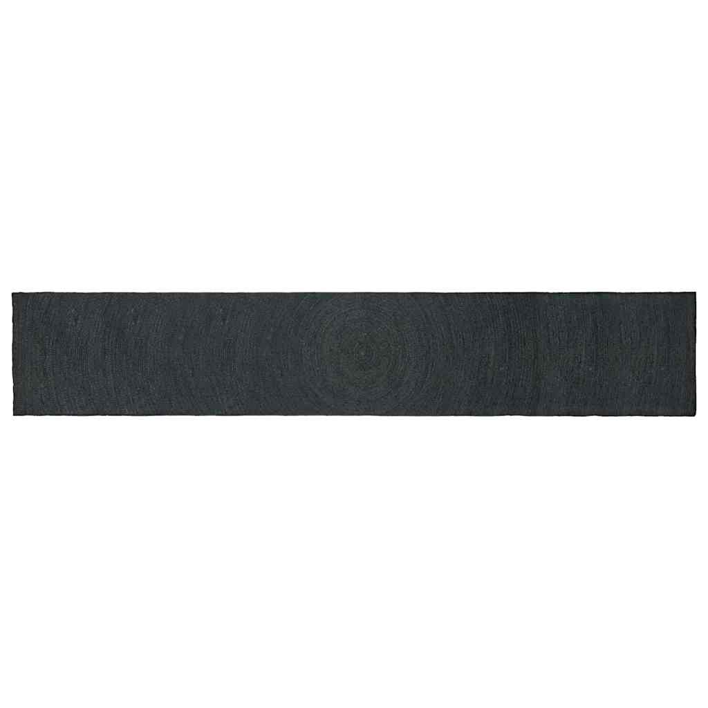 Area Rugs Jute Dark Grey Width