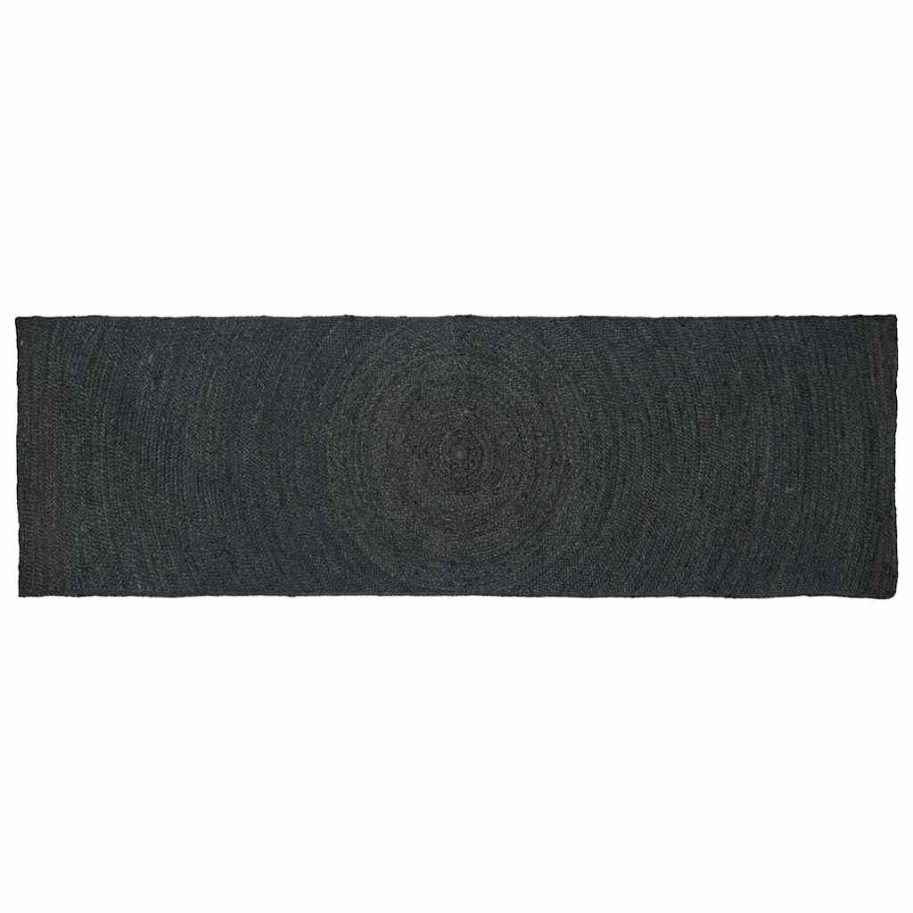 Area Rugs Jute Dark Grey Width