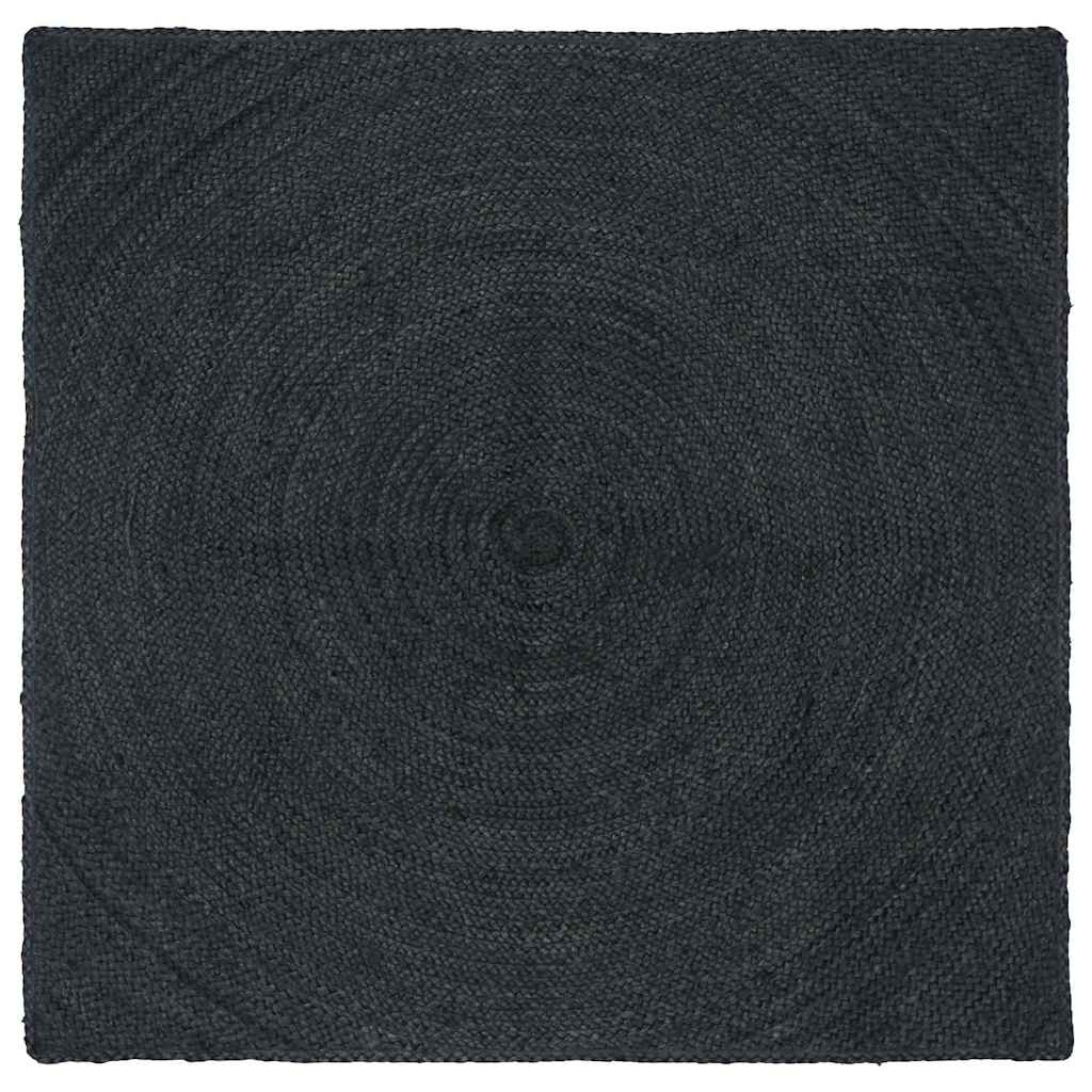 Area Rugs Jute Dark Grey Width