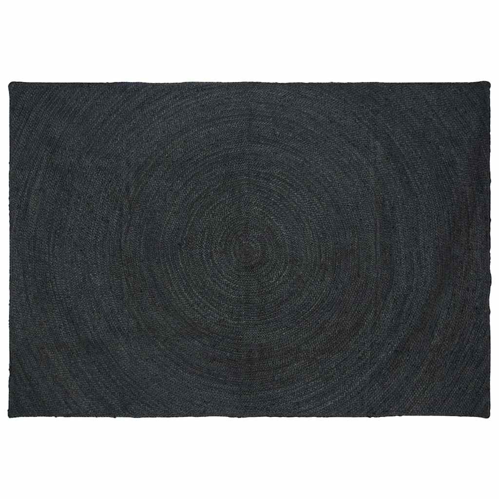 Area Rugs Jute Dark Grey Width