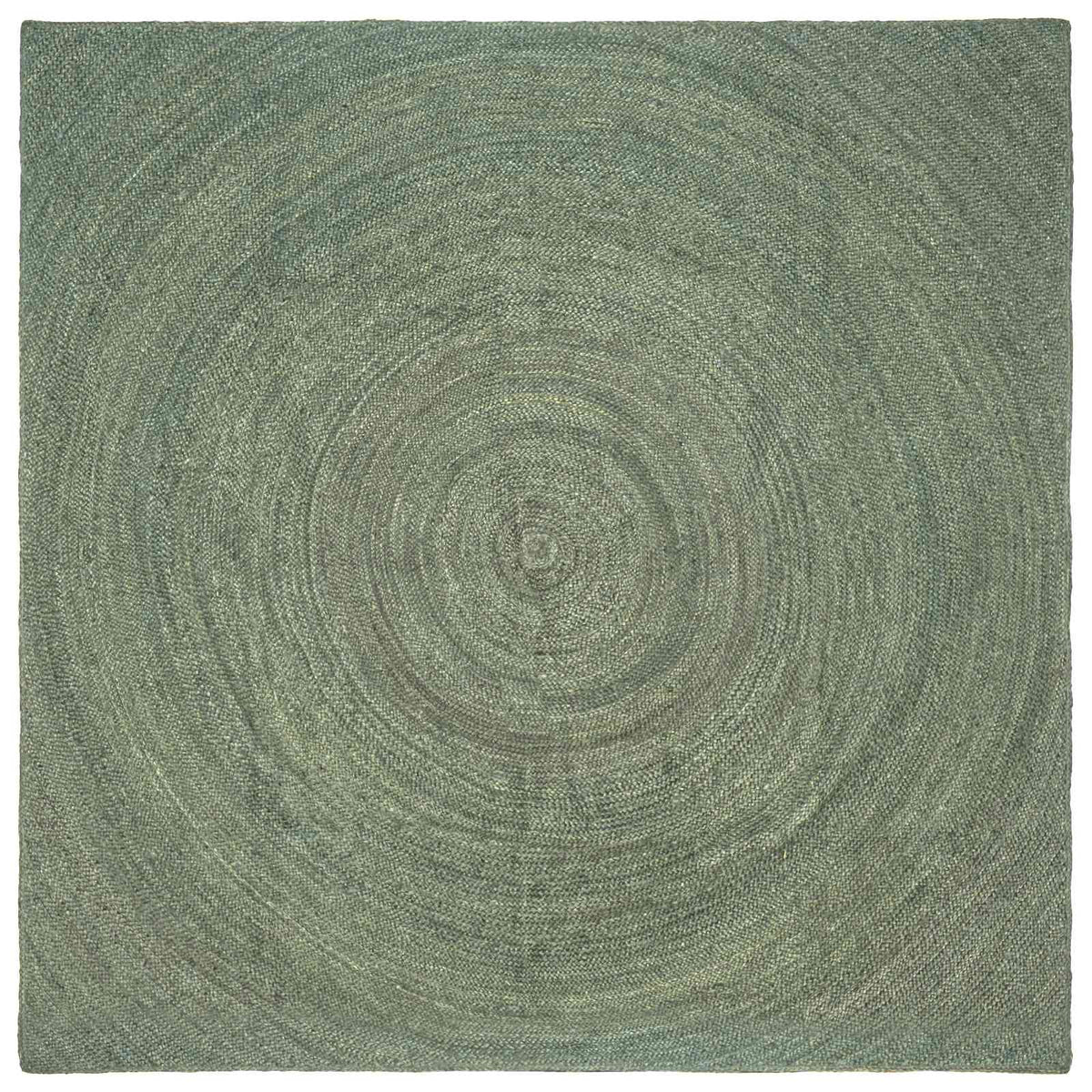 Area Rug Jute Olive Green