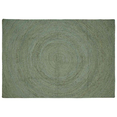 Area Rug Jute Olive Green Width