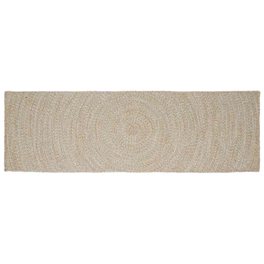 vidaXL Area Rug Natural and White 80 x 250 cm Jute 1