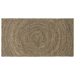 vidaXL Area Rug Natural and Black 80 x 150 cm Jute 1