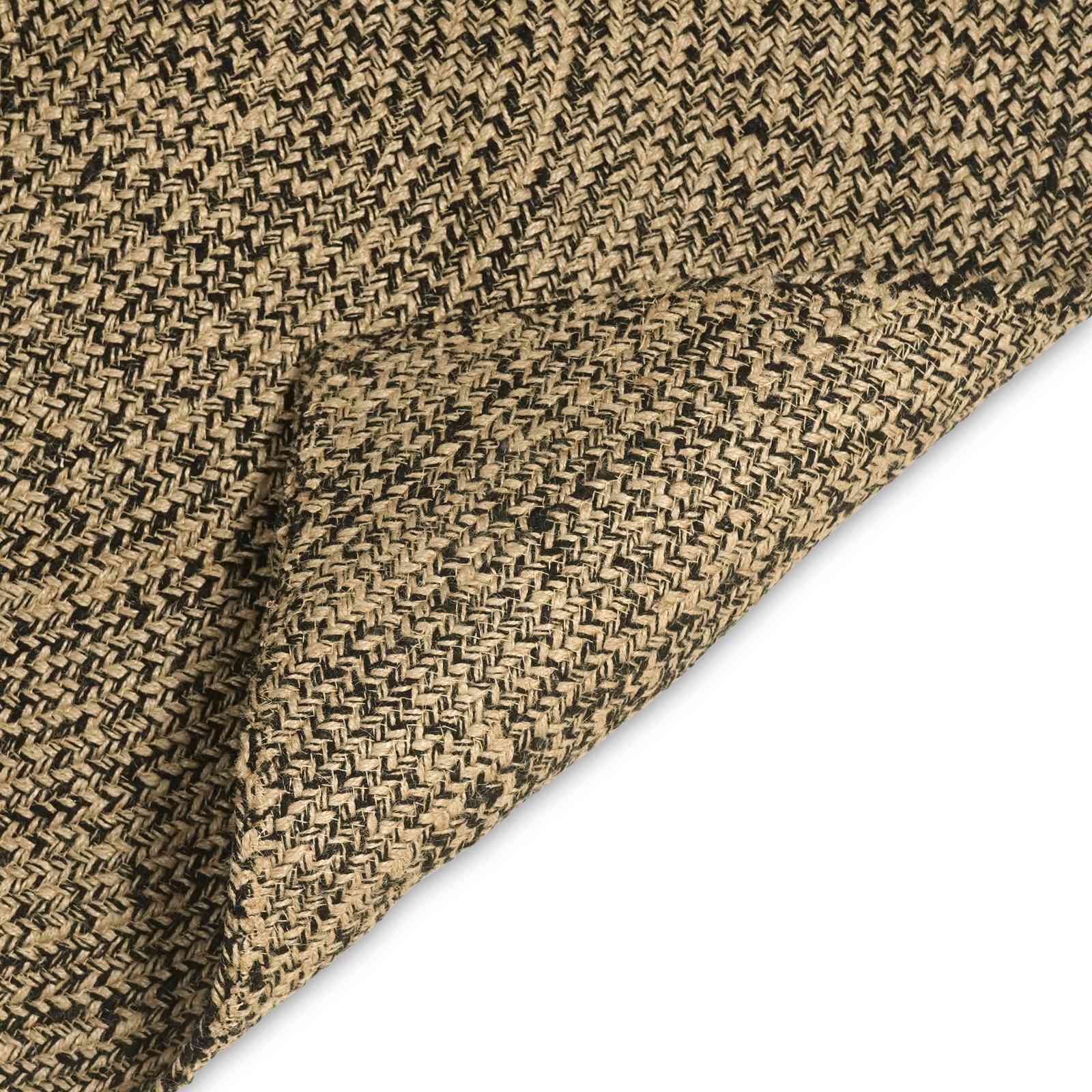 vidaXL Area Rug Natural and Black 100 x 200 cm Jute 4