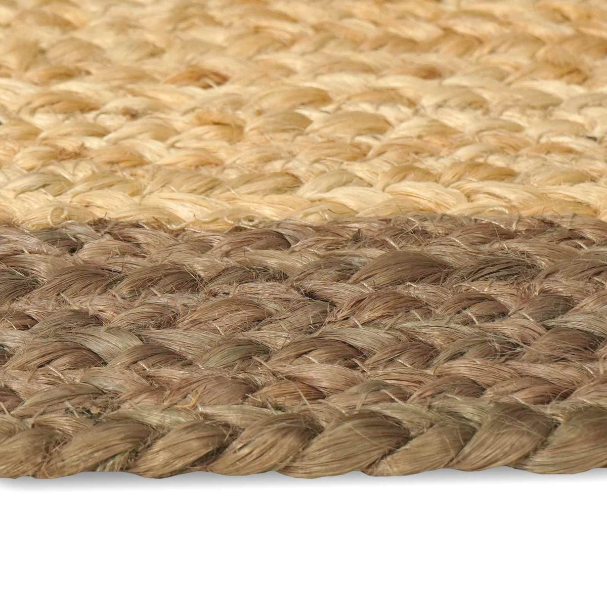 Area Rug Jute Grey Natural