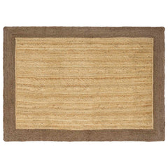 Area Rug Jute Grey Natural