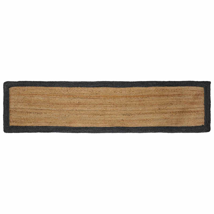 vidaXL Area Rug Dark Grey 60 x 300 cm Jute 1