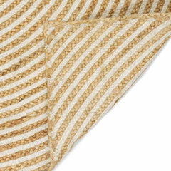 vidaXL Area Rug White 80 x 250 cm Jute 5