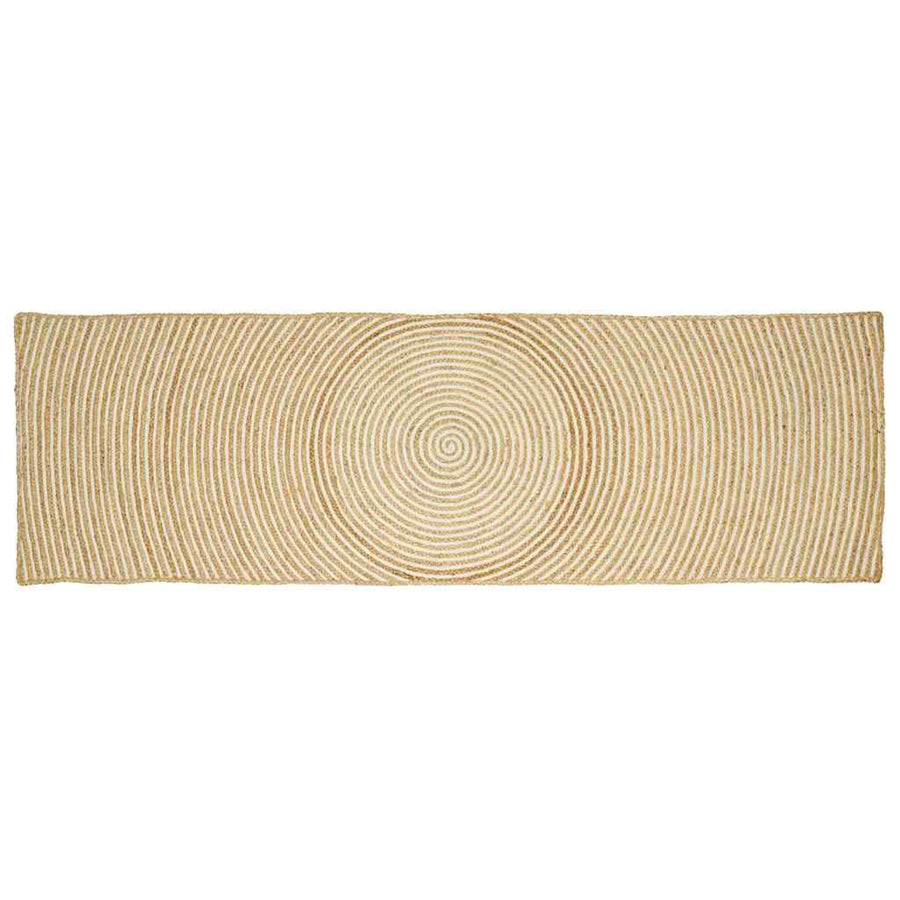 vidaXL Area Rug White 80 x 250 cm Jute 1