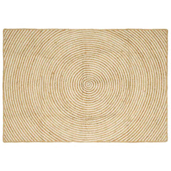 vidaXL Area Rug White 120 x 170 cm Jute 1
