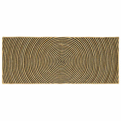 vidaXL Area Rug Jute Natural and Black
