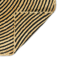 vidaXL Area Rug Black 80 x 250 cm Jute 6