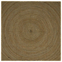 vidaXL Area Rug Jute Natural and Black