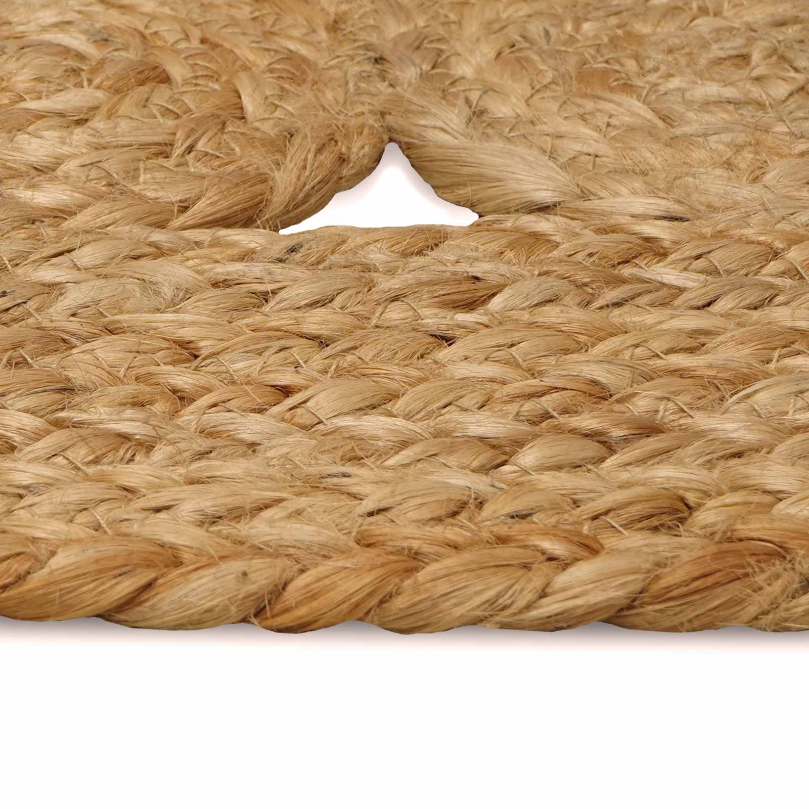 vidaXL Area Rugs Natural Ø 120 cm Jute 4