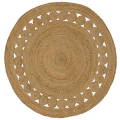 vidaXL Area Rugs Natural Ø 120 cm Jute 1