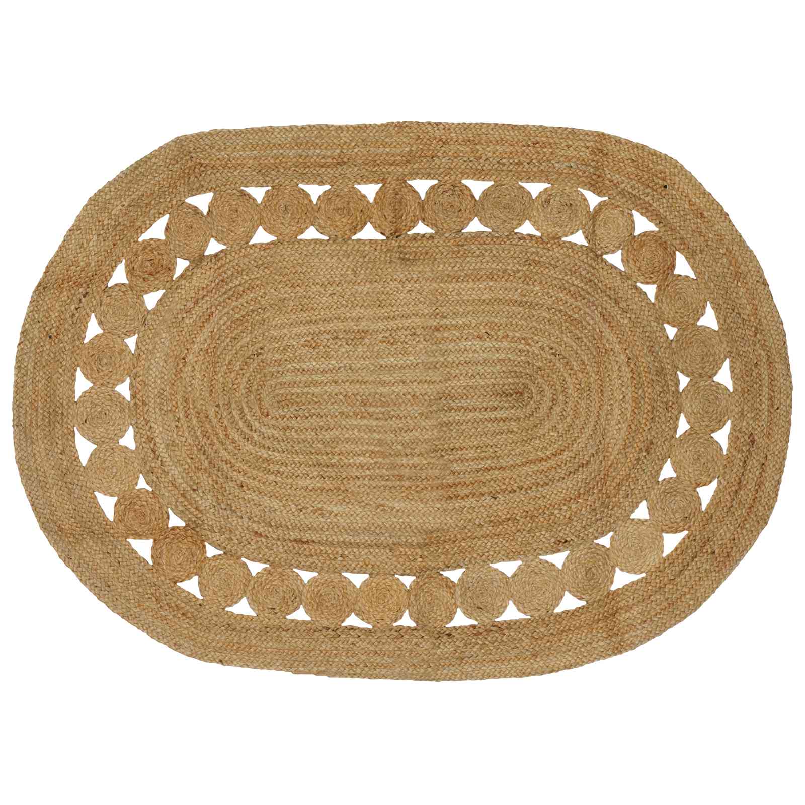 vidaXL Area Rug Natural 122 x 183 cm Jute 1