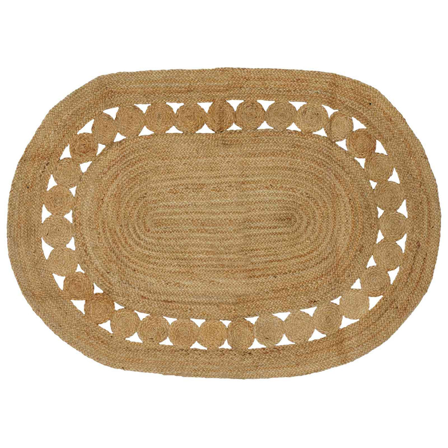 vidaXL Area Rug Natural 122 x 183 cm Jute 1