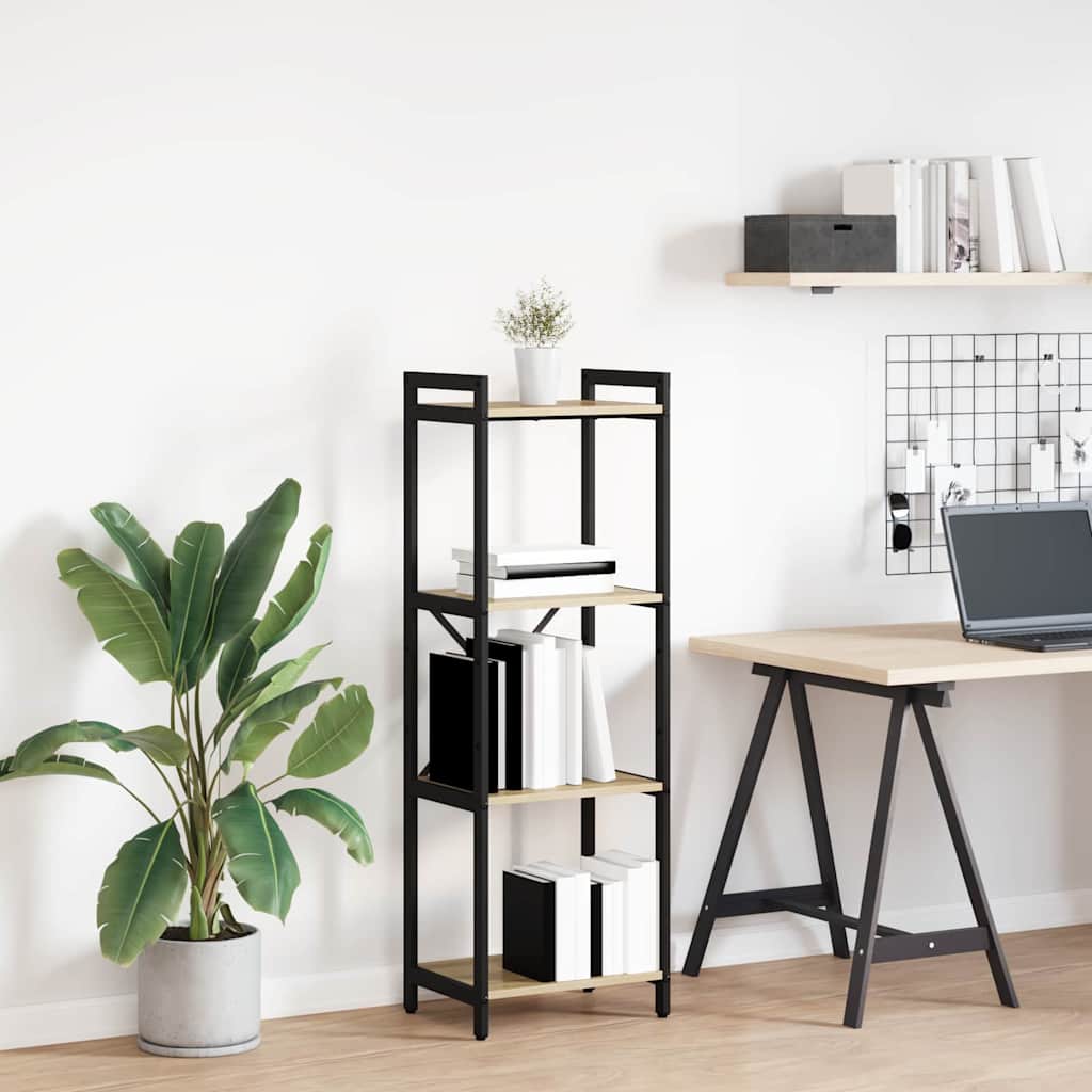 vidaXL Bookshelf 40 x 30 x 119 cm Engineered Wood Sonoma Oak 1