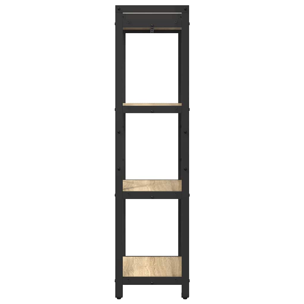 vidaXL Bookshelf 40 x 30 x 119 cm Engineered Wood Sonoma Oak 6