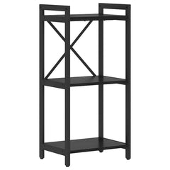 vidaXL Bookshelf 40 x 30 x 85 cm Engineered Wood Black Oak 1