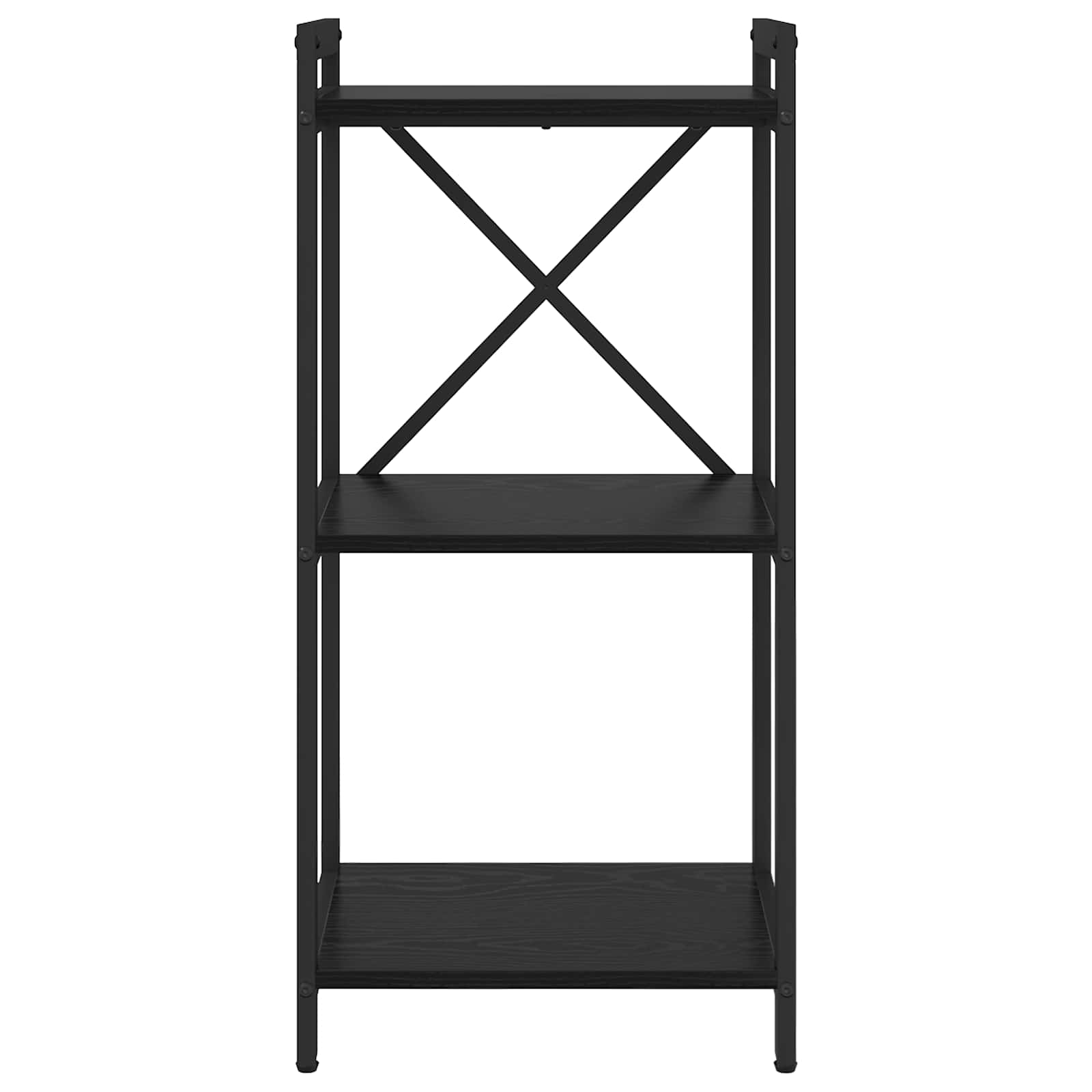 vidaXL Bookshelf 40 x 30 x 85 cm Engineered Wood Black Oak 4