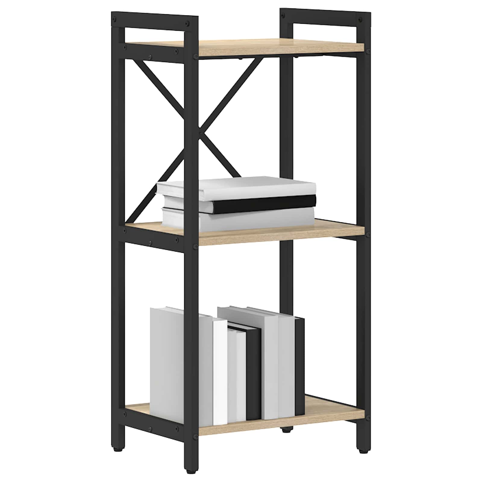 vidaXL Bookshelf 40 x 30 x 85 cm Engineered Wood Sonoma Oak 2