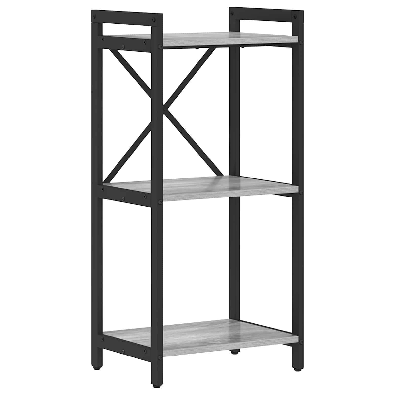 vidaXL Bookshelf 40 x 30 x 85 cm Engineered Wood Grey sonoma 1