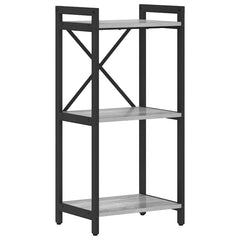 vidaXL Bookshelf 40 x 30 x 85 cm Engineered Wood Grey sonoma 1