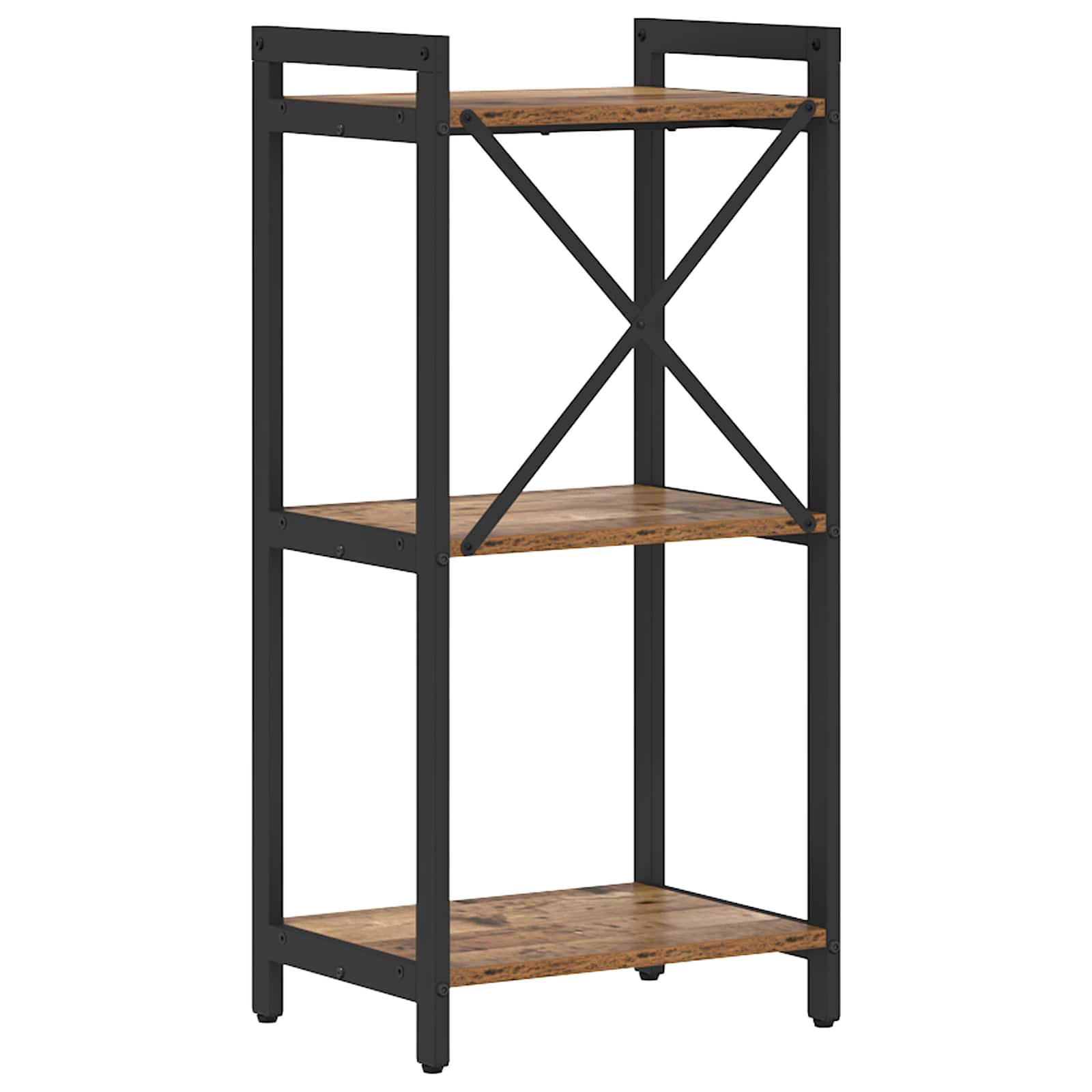 vidaXL Bookshelf 40 x 30 x 85 cm Engineered Wood Old wood 5