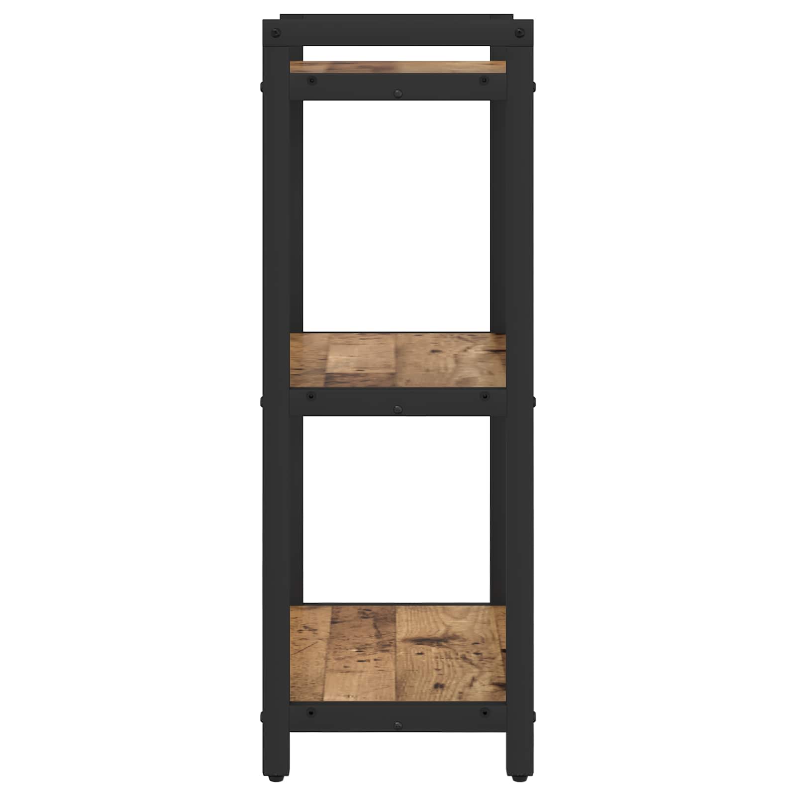 vidaXL Bookshelf 40 x 30 x 85 cm Engineered Wood Old wood 4