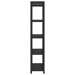 vidaXL Bookshelf 60 x 30 x 155 cm Engineered Wood Black Oak 4