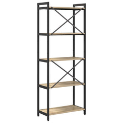 vidaXL Bookshelf 60 x 30 x 155 cm Engineered Wood Sonoma Oak 5