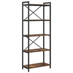vidaXL Bookshelf 60 x 30 x 155 cm Engineered Wood Smoked Oak 2