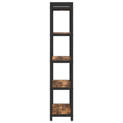 vidaXL Bookshelf 60 x 30 x 155 cm Engineered Wood Smoked Oak 6