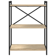 vidaXL Bookshelf 60 x 30 x 85 cm Engineered Wood Sonoma Oak 5