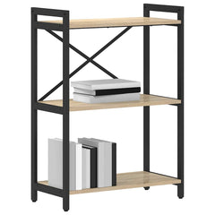vidaXL Bookshelf 60 x 30 x 85 cm Engineered Wood Sonoma Oak 3