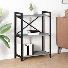 vidaXL Bookshelf 60 x 30 x 85 cm Engineered Wood Grey sonoma 1