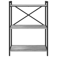vidaXL Bookshelf 60 x 30 x 85 cm Engineered Wood Grey sonoma 5